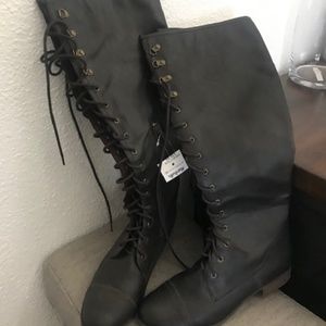 Brown Lace Up Rocket Dog Boots